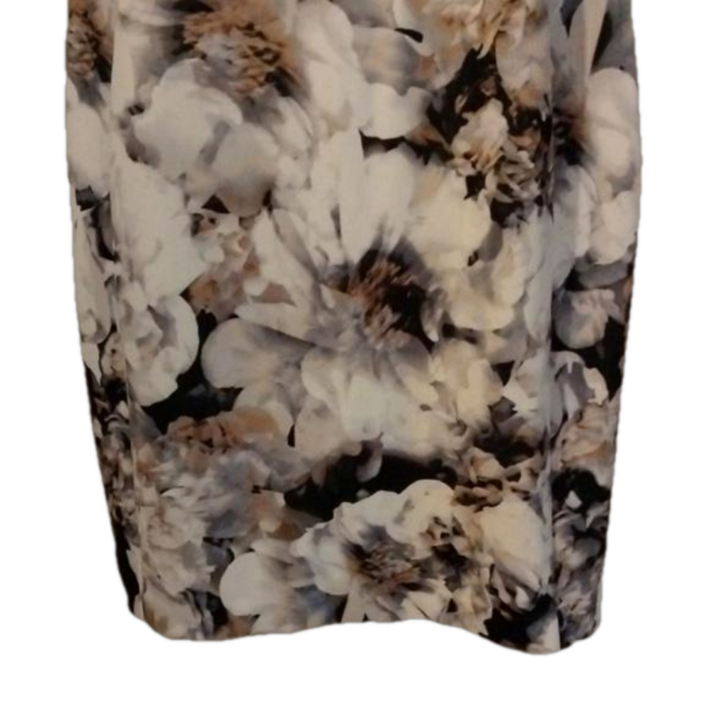 NWT Calvin Klein floral dress. Beautiful style and neutral colors for Fall. - Picture 3 of 15